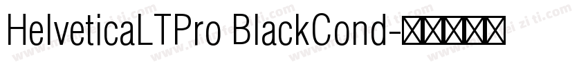 HelveticaLTPro BlackCond字体转换